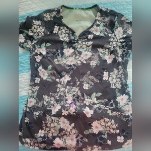 Womens small grey floral top
